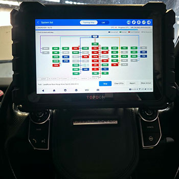 Range Rover Vogue System Diagnostic Test
