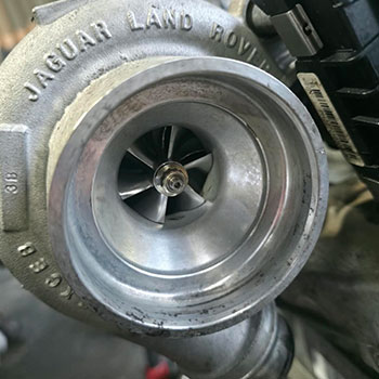 Jaguar Land Rover turbocharger inspection and repair
